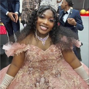 RoseGold Diamond Ball Gown, Made by Kenya Drew IV LUXE